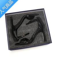 SUNTEK凉鞋女2022新款一字扣带网红细跟露趾百搭高跟鞋仙女风ins潮黑色