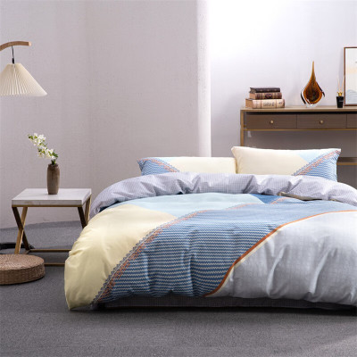 水星家纺集色时光125570全棉印花四件套被套:203*230cm、床单:230*250cm、枕套:48*74cm*2