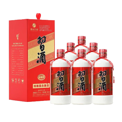 习酒 圆习酒 53度500ml*6瓶整箱装 酱香型新老版本年份随机 礼赠佳品
