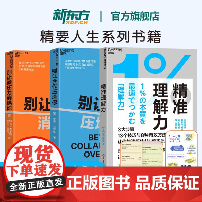 正版 精准理解力+别让微压力消耗你+别让合作压垮你 职场管理类书让所有的表达都有效 应对微压力的解压方法精要协作方法 湛