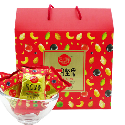 天兴隆每日坚果500g礼盒装零食送礼礼盒干果小包装年货(每日坚果500g/20包)礼盒装默认尺寸