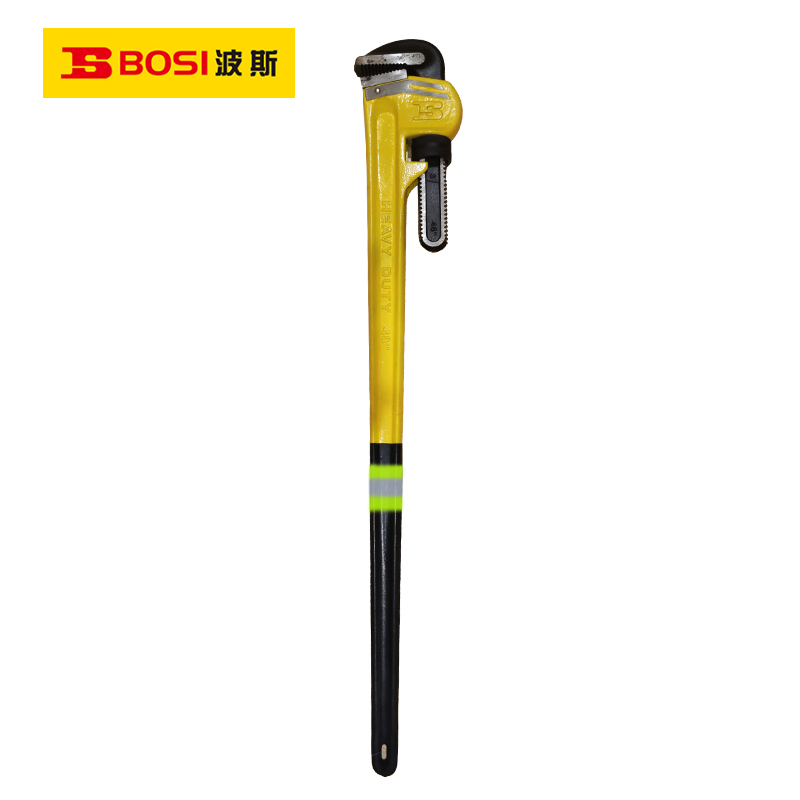 波斯(BOSI) 荧光系列重型管子钳沾塑柄 48寸/1200mm 把