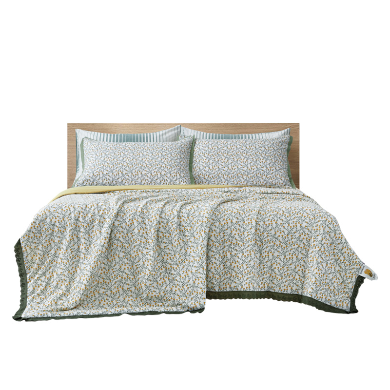 天琴双人被200*230cm柔软舒适贴身亲肤邂逅水洗提花夏TQ-B113