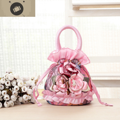 汉服包送妈妈逛街买菜手拎小包手机包中年抽带包女包化妆包手拿包艾狄伊娃手提包