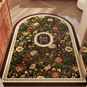 地垫入户门脚垫新款美式进门口可擦免洗皮革垫子室内客厅玄关地毯