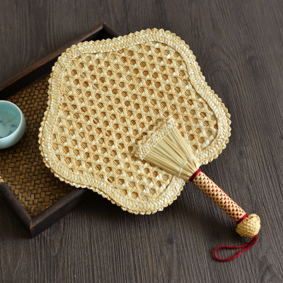 棕叶大蒲扇芭蕉扇编织扇子编闪电客手摇扇宝宝纳凉传统复古扇子麦杆扇梅花