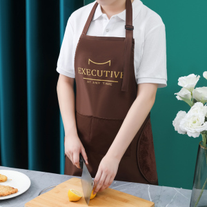 [补贴10%]长袖围裙女家用厨房防水防油专用餐饮工作服新款网红秋冬罩衣围腰