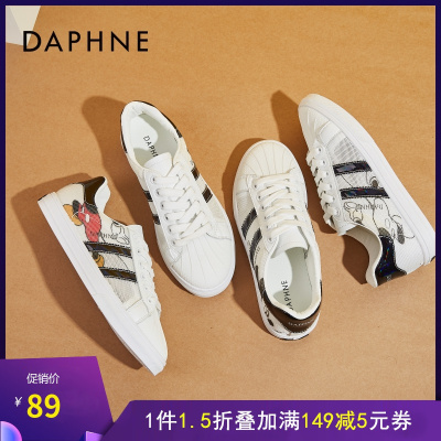 达芙妮姿米老鼠板鞋子女ins潮秋季新款休闲运动鞋百搭202003310