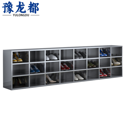 豫龙都不锈钢鞋柜24格台