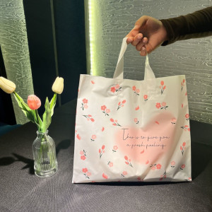 维诺亚加厚网红油画爱心手提袋服装店袋子ins风礼品袋购物袋塑料袋定制