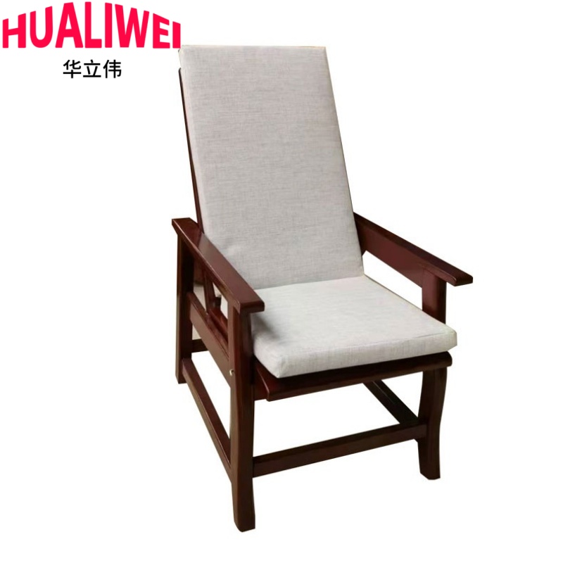 华立伟靠背躺椅实木把