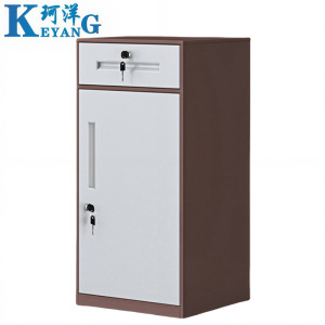 珂洋 文件柜矮柜 咖套白40*39*85cm 台