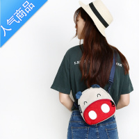 封后夏天小清新帆布包包2021新款潮ins百搭斜挎包卡通丑萌可爱小布袋女斜挎包