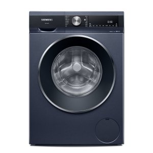 西门子 iQ300全自动BLDC变频滚筒洗衣机深层除螨智能除渍羊毛绿标10公斤 湖蕴蓝超氧WB45AME10W