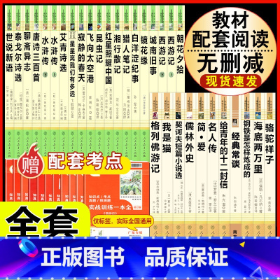 [人教版31册]七八九年级上下册初中名著全套 [正版]钢铁是怎样炼成的原著人民教育出版社完整无删减八年级下册必读名著初中