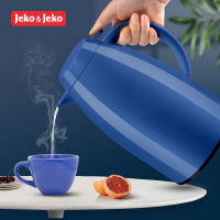 JEKO&JEKO 大容量保温壶开水瓶玻璃内胆家用热水瓶保温瓶办公室水壶暖瓶保温杯暖水瓶1.5L蓝色 SWH-1607