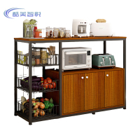 酷美智悦 落地置物架收纳柜三门120*30*80cm KM-BH580 台