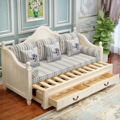 实木沙发床两用可折叠双人单人客厅伸缩小户型网红款多功能经济型