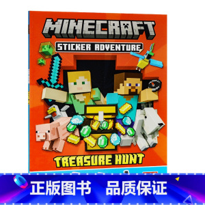 [正版]我的世界贴纸冒险书 宝藏猎人 英文原版 Minecraft Sticker Adventure Treasur