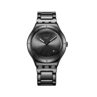 Swatch斯沃琪瑞士手表男女表金属复古简约石英腕表