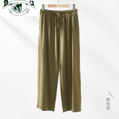 HLCOMAN睡裤男长裤男士家居裤莫代尔棉夏季超薄款冰丝感棉绸空调裤子宽松睡裤