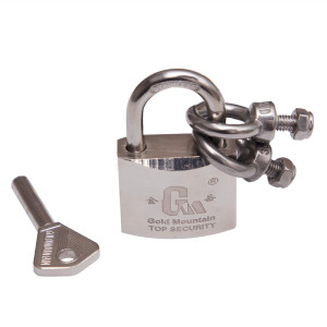 金岳 电镀铜锁 BRAZ40mm 40*20mm (银色)