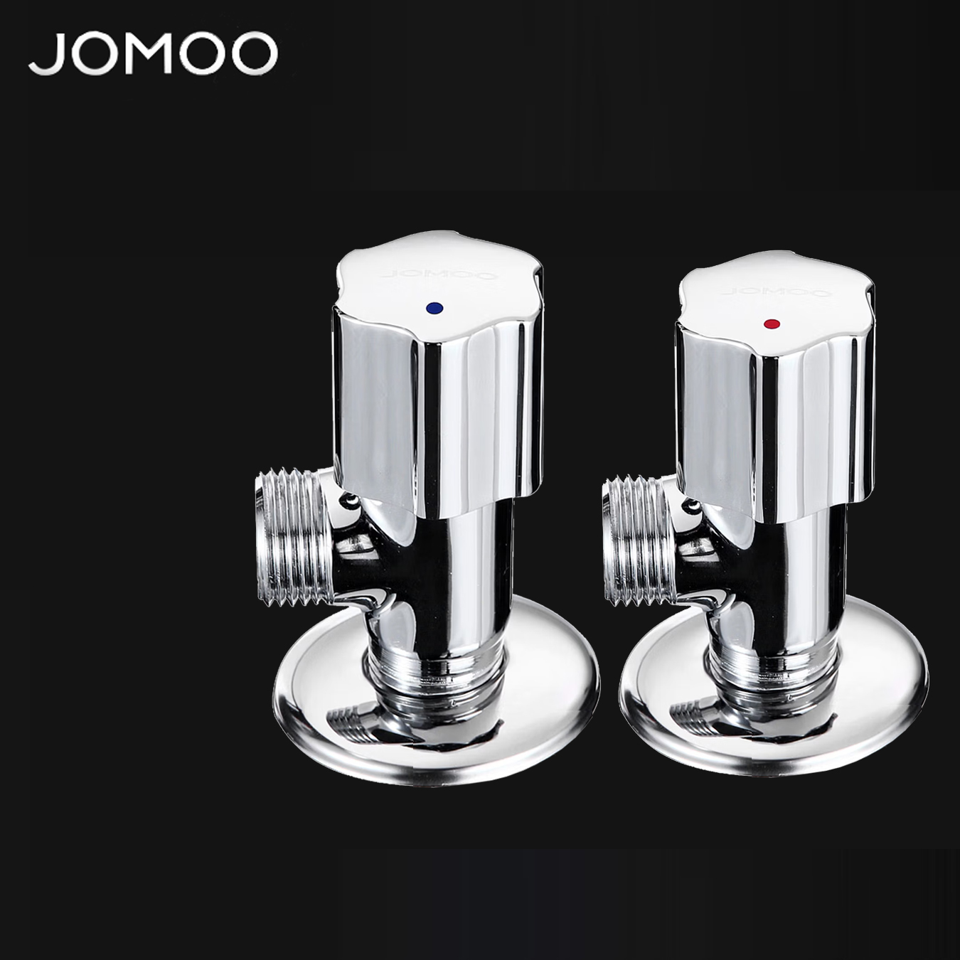 九牧(JOMOO)角阀铜角阀紫荆花款三角阀四分接口家用角阀74054/44054