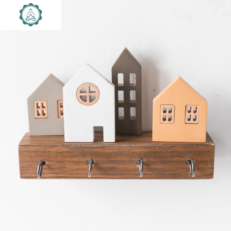 挂架口进玄关可爱挂墙钥匙收纳 封后 西班牙阿维拉小镇(长款)装饰挂钩