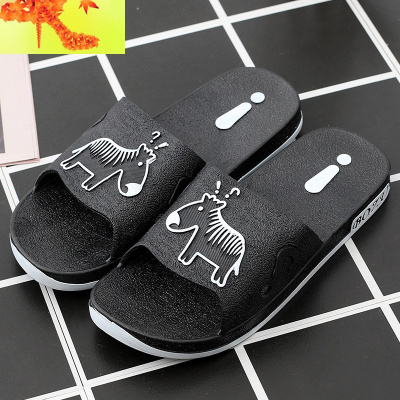 凉拖鞋男夏居家用防滑一字拖浴室洗澡室内外穿潮男士沙滩凉鞋夏季简畅