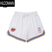 HLCOMAN夏季美式短裤双层网眼拉链五分裤专业篮球男子速干透气