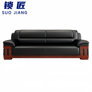 锁匠 皮质沙发三人位张