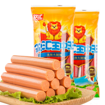 双汇(Shuanghui) 王中王火腿肠240gx2袋 香肠休闲火腿肠热狗台式肉类零食小吃烧烤肠