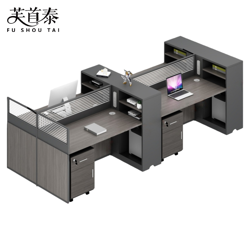 芙首泰屏风工位四人位含柜300*120*110cm张