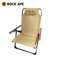 洛克猩球 带头枕扶手可调节高背克米特椅卡其色RAC0034