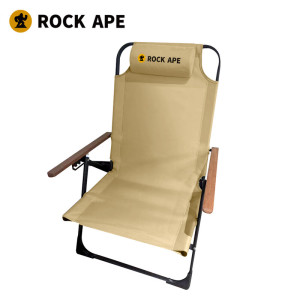 洛克猩球 带头枕扶手可调节高背克米特椅卡其色RAC0034