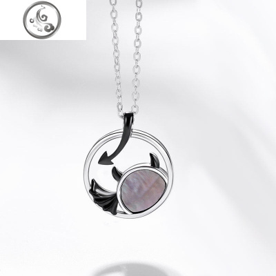 原创情侣项链925纯银个性小众男女项链恋人刻字 JiMi