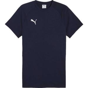 彪马(Puma)男士运动短袖吸汗速干训练潮牌拼接透气跑步T恤 dark_blue_(dark_blue_/_white) M