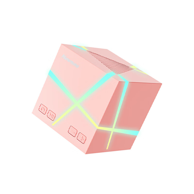 曼PBS009蓝牙音响 枕头边睡眠 家用室内听歌 高音质小型电脑桌面智能魔方音响 户外音箱可插卡 米色