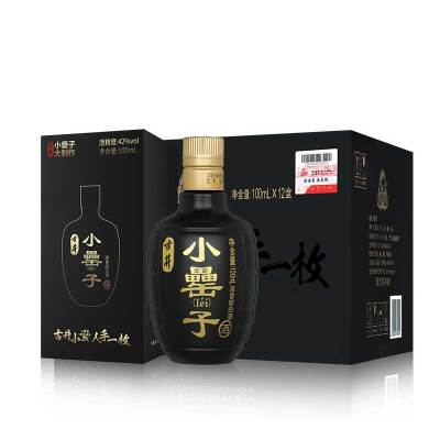 酒厂自营-古井小罍（léi）子42度100ml*12瓶整箱装白酒小酒版口感浓香型