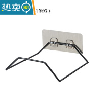 敬平脸盆架卫生间放盆子收纳架免打孔壁挂墙上器洗手间浴室置物架 无钩款黑色[承重约8~10KG]