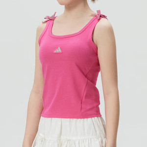 阿迪达斯(adidas)无袖T恤女装新款健身瑜伽运动外穿短款吊带背心打底衫KB6417 ZP