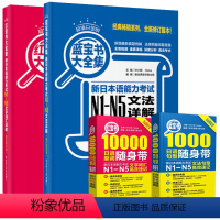 随身带+详解[全套4本] 高中通用 [正版]蓝宝书大全集新日本语能力考试n1-n5文法详解红宝书大全集文字词汇详解100