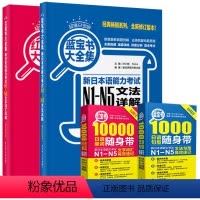 随身带+详解[全套4本] 高中通用 [正版]蓝宝书大全集新日本语能力考试n1-n5文法详解红宝书大全集文字词汇详解100