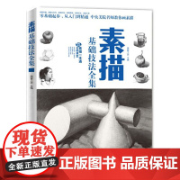 []素描基础技法全集 零基础入门铅笔画人物素描美术培训班素描石膏几何体组合静物素描风景头像临摹范本