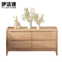 伊洛源 实木床头柜80*38*53cm个