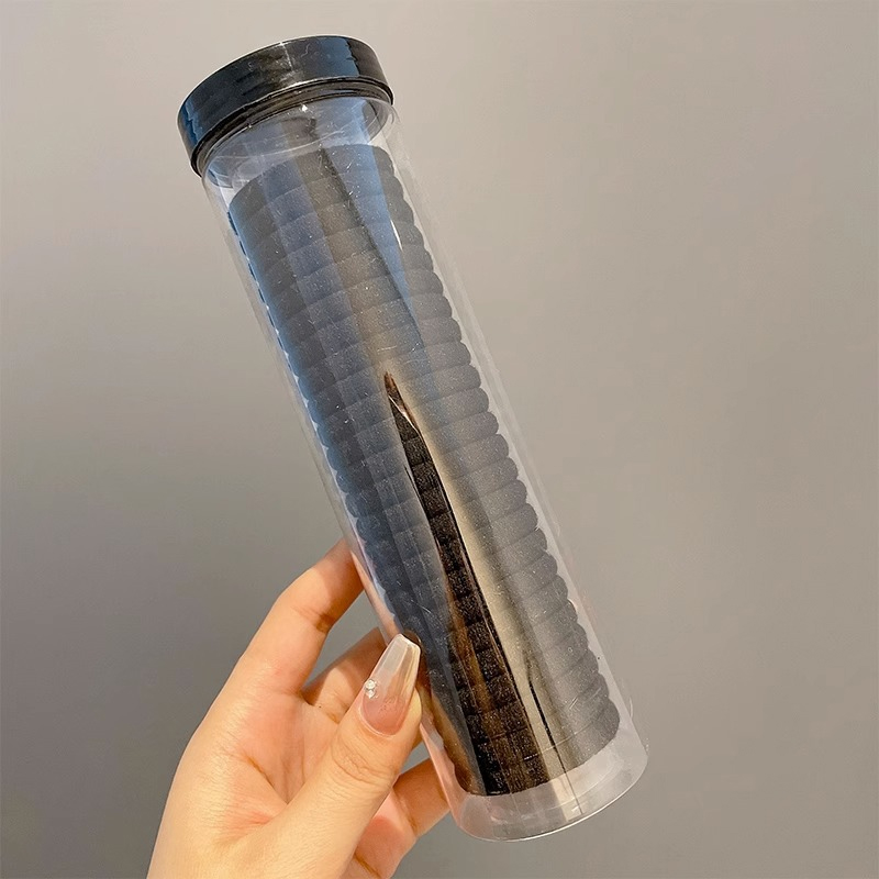 头绳高弹力发圈 黑色 20根/罐 共5罐装