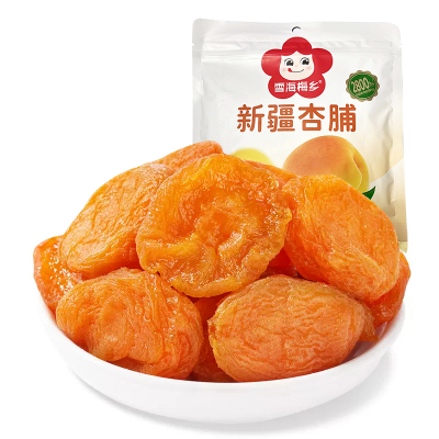雪海梅乡 新疆杏脯 168g量贩装 果脯 蜜饯 休闲零食