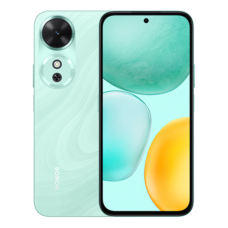 荣耀畅玩60 8GB+256GB 晓山青 5G手机 6000mAh大电池 AI一键直达 大屏大字老人智能手机学生备用机