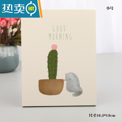 敬平折叠化妆镜宿舍梳妆书桌面可爱大号便携台式随身翻盖式学生小镜子 盆栽灰猫小号便携式用镜