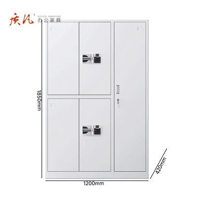 苏宁 质凡 办公家具 五门保密柜五门文件柜国保指纹锁/ZF-BMG119/1200*420*1850mm